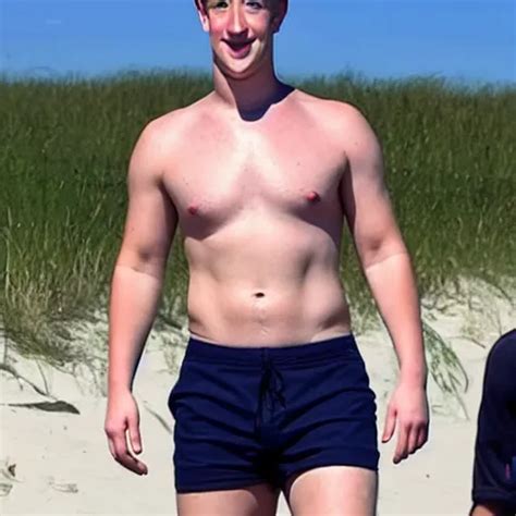 Mark Zuckerberg Thirst Trap Photo Muscular Shirtless Stable