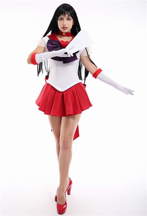 Sailor Moon Hino Rei Sailor Mars Cosplay Costume Supers Version For Sale