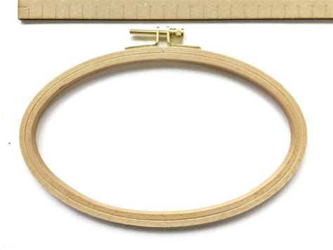 Oval Beechwood Embroidery Hoop Horizontal | Etsy