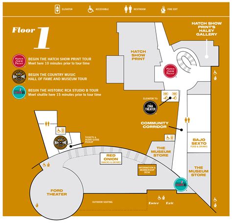 Museum Map And Gallery Guide Country Music Hall Of Fame And Museum