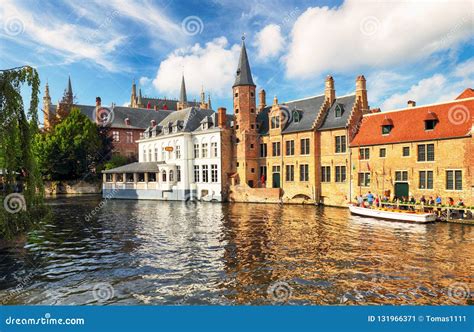 Bruges At Day Belgium Historical City Editorial Photo Image Of