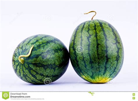 Red Watermelon Rind On The Outside Is Green And Beautiful Striped