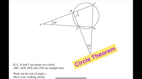 Circle Theorem Set 08 Exam Style Practice Igcse Gcse Math