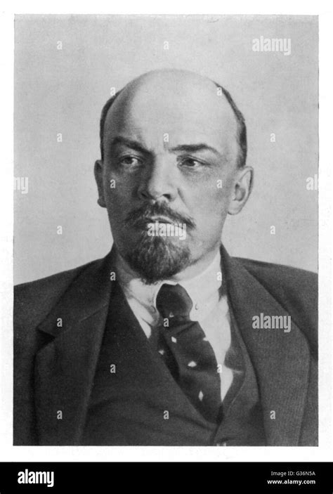 Vladimir Ilich Ulyanov Lenin 1870 1924 Black And White Stock Photos