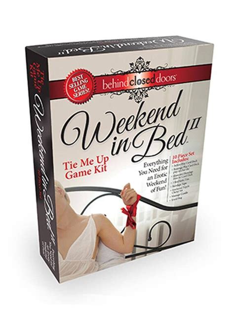 bed weekend in bed all tied up game kit etsy