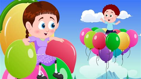 Schoolies Blowing Balloons Cartoons For Schoolies Nursery Rhymes