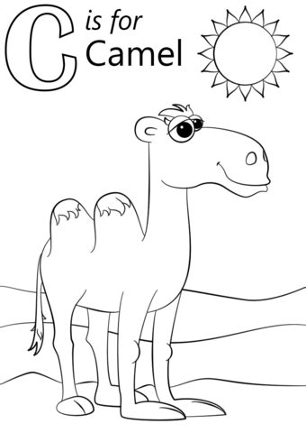 In the end, printable coloring pages are available from free coloring pages website getcolorings.com. Letter C is for Camel coloring page | Free Printable ...