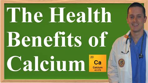 the health benefits of calcium youtube