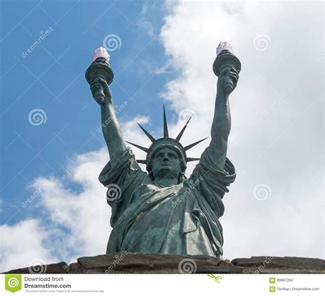 Statue Of Liberty Bronze Sculpture Inspired By Dalinian By The Stock