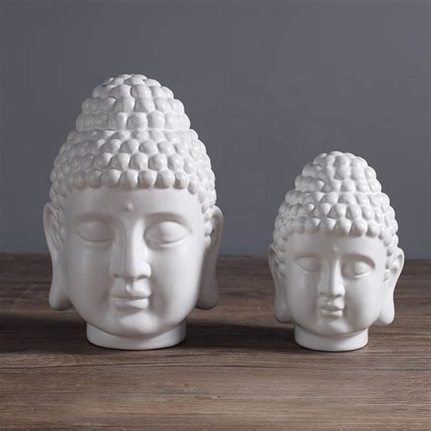 Ceramic Buddha Zen Ornament Home Buddha Human Face Ceramic Wholesale
