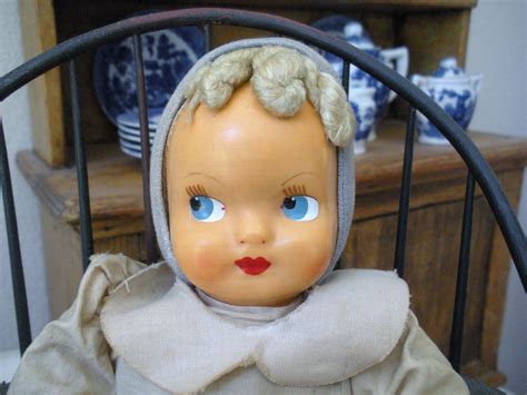 Vintage 15 Cloth Celluloid Doll Joined Antique Sweetest Etsy Vintage Doll Big Blue Eyes Dolls