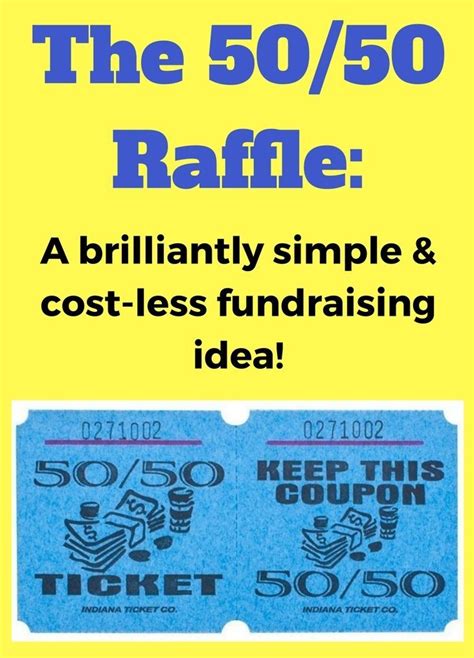 50 50 Raffle Fundraiser The Easiest Fundraiser Ever Easy Fundraisers