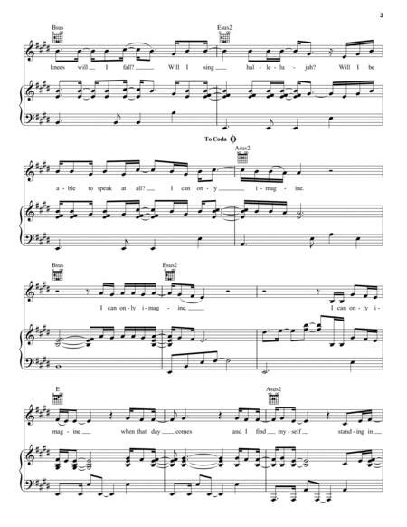 I Can Only Imagine By Mercyme Mercyme Digital Sheet Music For Score