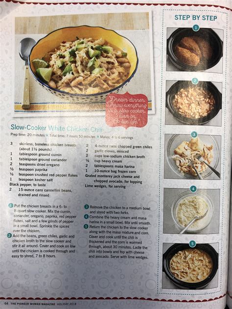 Find recipes with under 400 calories. Slow-Cooker White Chicken Chili - Pioneer Woman in 2019 ...