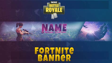 Fortnite Free Channel Art Banner Template Photoshop Youtube