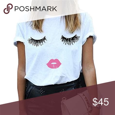 Eyelash Graphic Tee T Shirts For Women Graphic Tees Clothes Design