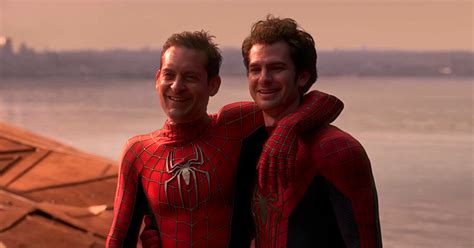 andrew garfield and tobey maguire hint at mcu return in new footage geekosity
