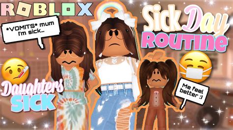 Daughters Sick Day Routine Roblox Bloxburg Roleplay Youtube