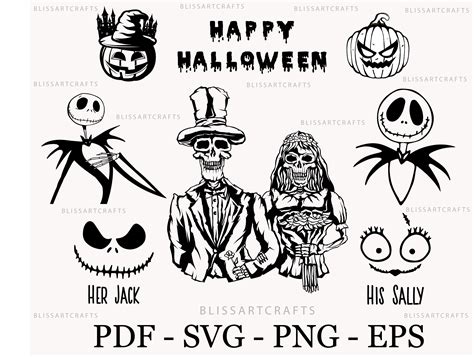 Jack And Sally Svg Jack Skellington Svg Halloween Svg For Etsy