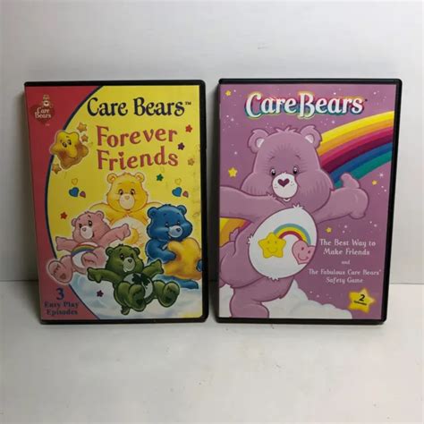 Lot Of 2 Care Bears Dvd Movies Forever Friends Dvd 2005 5 Episodes