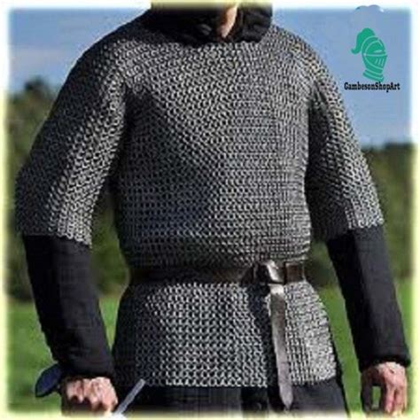 Chainmail Shirt 9 Mm Flat Riveted With Flat Warser Hubergion Etsy