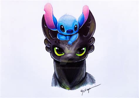 Toothless And Stitch By Emilymeganx On Deviantart