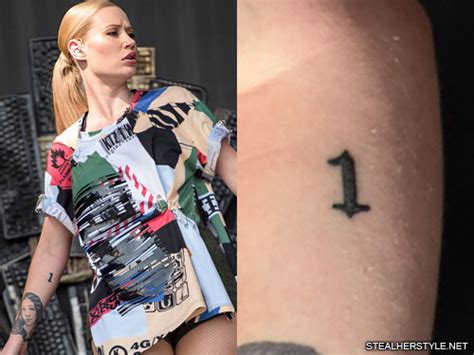 According to a series of tweets from the rapper on wednesday, iggy visited her fiancé nick young halfway through a recent tattoo appointment — luckily, before any permanent. Iggy Azalea Number Forearm Tattoo | Steal Her Style