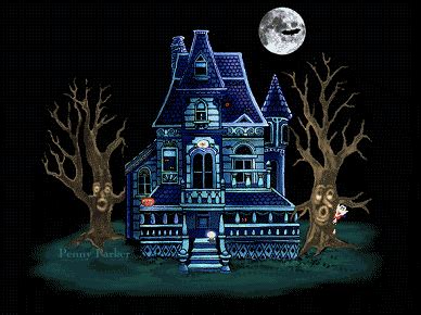 Haunted House Animated Gif