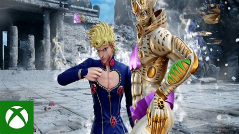 Jump Force Giorno Giovanna Launch Trailer Xbox One Youtube