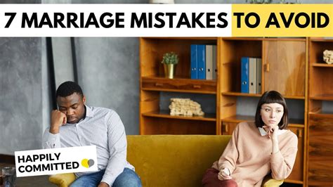 Marriage Mistakes To Avoid Mistakes That Ruin A Relationship Youtube