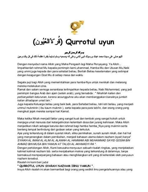 Download Kitab Qurrotul Uyun Terjemahan Indonesia Pdf Lengkap Gratis