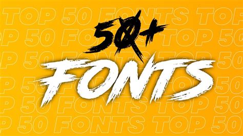 50 Best Fonts For Youtube Thumbnails In 2022 Fonts For Editing