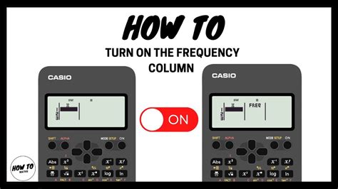 How To Turn On The Frequency Table On A Casio Fx 82AU YouTube