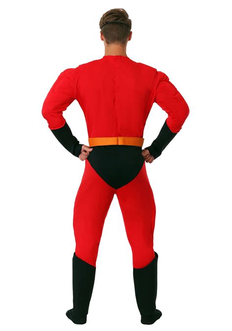Fancy Dress Shoes Mr Incredible Muscle Jumpsuit Superhero Adult Costume The Incredibles Clothes