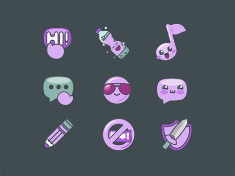 Twitch Icons Set By Aramisdream On Dribbble