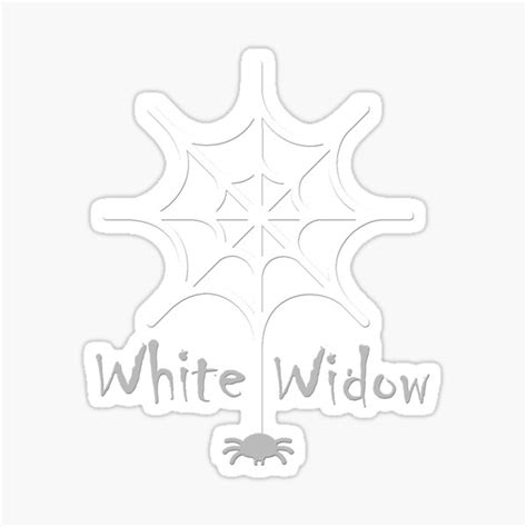 White Widow Sticker For Sale By Sierradynamic Redbubble