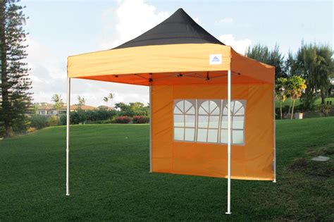 Extremely durable and built to last. 10 x 10 Orange Pop Up Tent Canopy