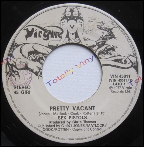 Totally Vinyl Records Sex Pistols Pretty Vacant No Fun 7 Inch