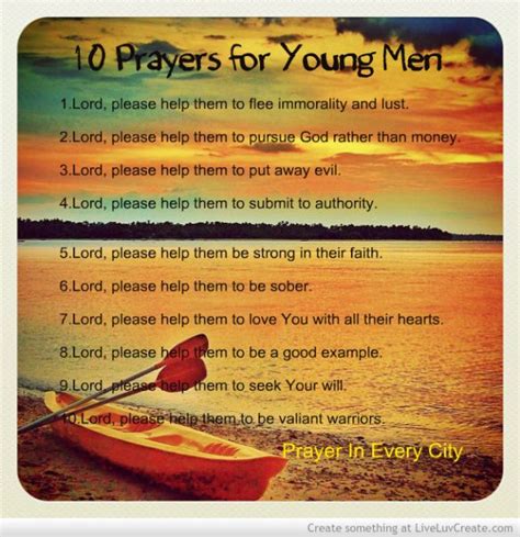 10 Prayers For Young Men In America Prayer In Every City In 2020