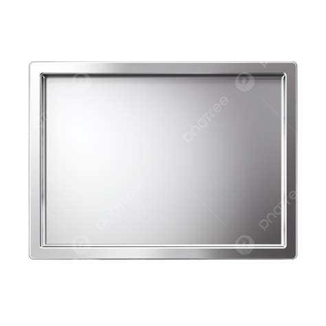 Metal Rectangle Frame On Transparency Background Frame Metal Steel