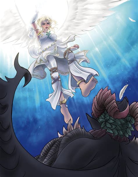 Angel Vs Devil By Nucicoms On Deviantart