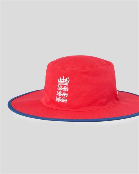 Mens Red England Cricket It20 Wide Brim Hat Castore Accessories Yumlily