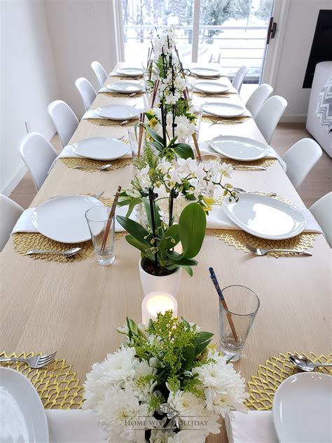 Simple Spring Table Setting Home With Holliday Elegant Entertaining