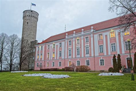 Toompea Castle And The Parliament Building In Tallinn In Estonia Stock