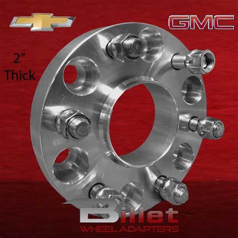 6 Lug Wheel Spacers Gm Hub And Wheel Centric 6x55 To 6x55 2 Thick