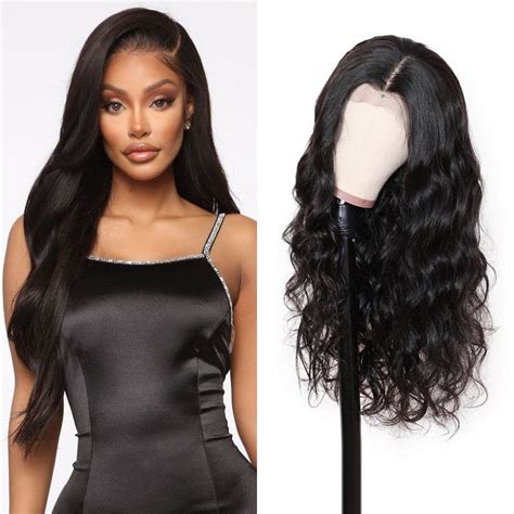 Kriyya 13x4 Transparent Lace Frontal Wig Pre Plucked Body Wave Human