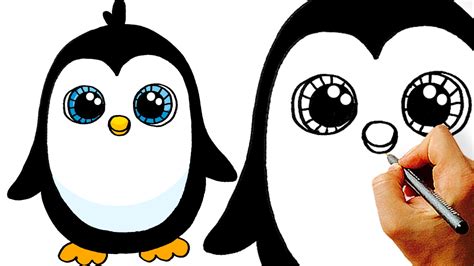 Learn how to draw cute penguin pictures using these outlines or print just for coloring. Very Easy! How to Draw a Cute Cartoon Penguin. Art for ...