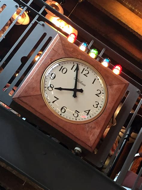Large Train Station Clock With Track Indicators At 1stdibs