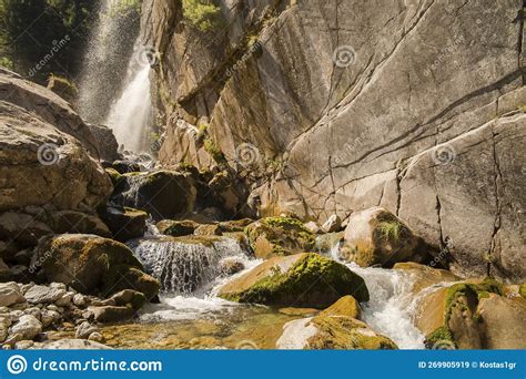 Mountain And Waterfalls In Village Theodoriana Arta Perfecture Greece