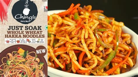 How To Make Chings Just Soak Whole Wheat Hakka Noodles Recipe And